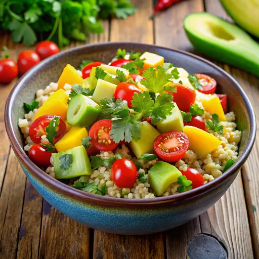 बहुरंगी अनाज भालू का सलाद